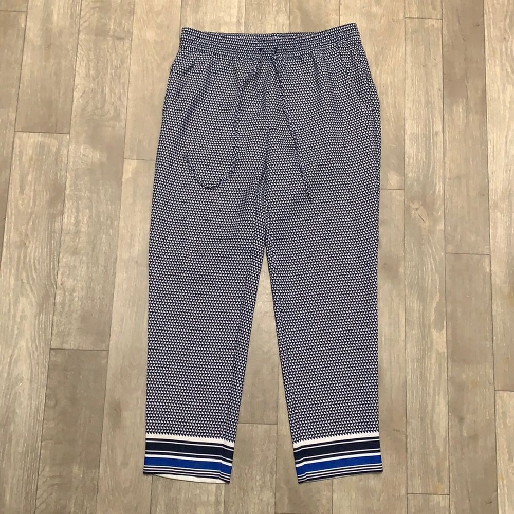 Womens J. Crew Drapey Geometric Pants
